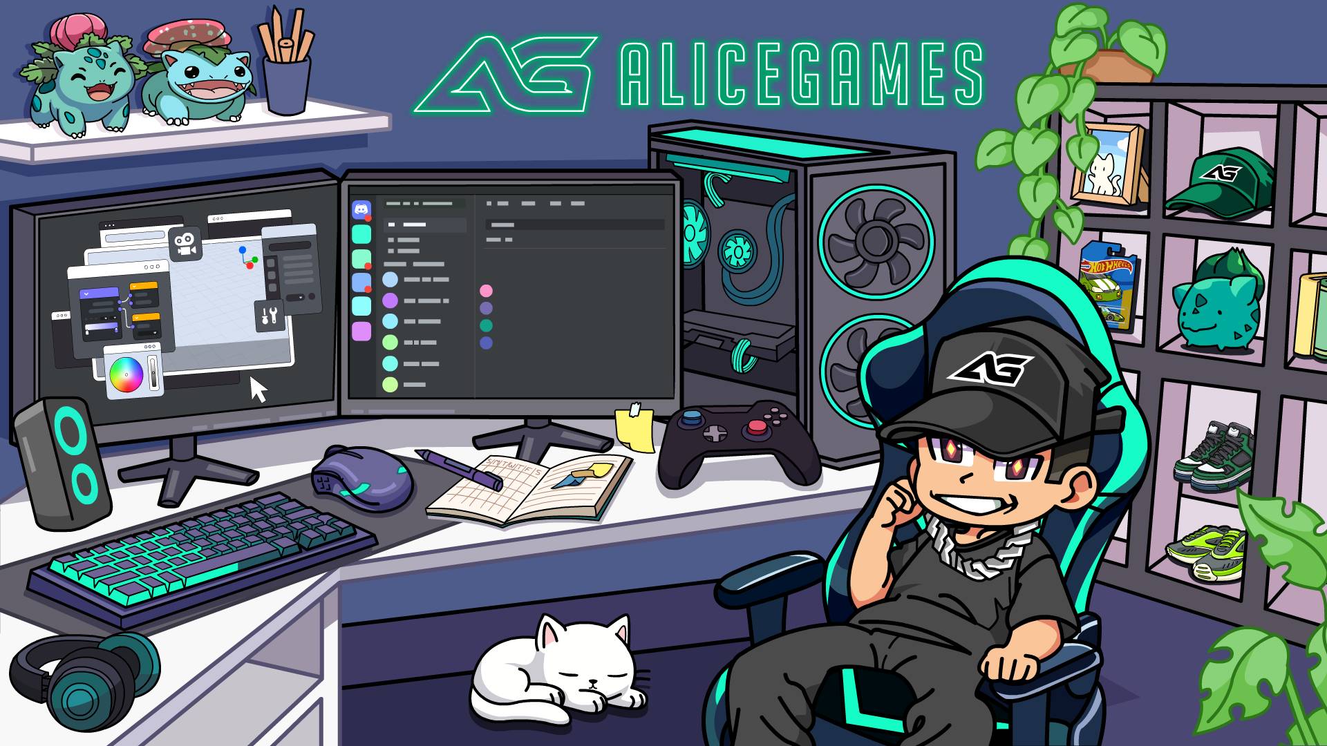 gamer room brb screen