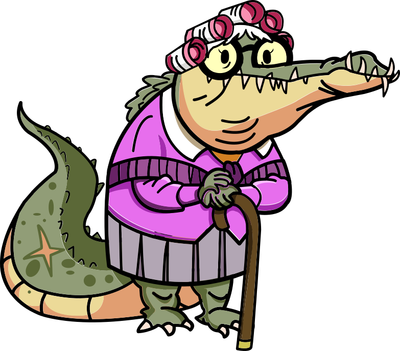 old granny aligator