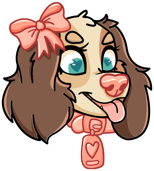 lady dog face