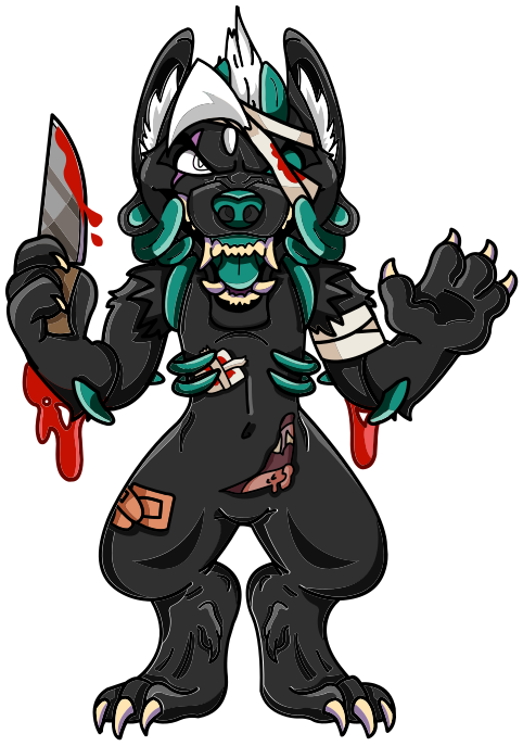 monster dog full body