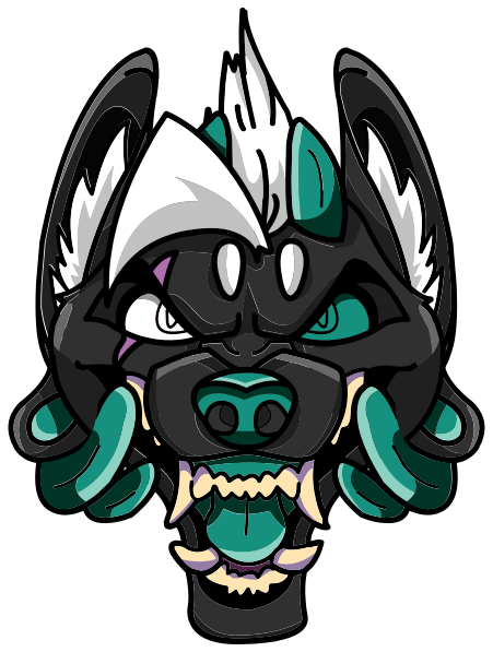 monster dog face