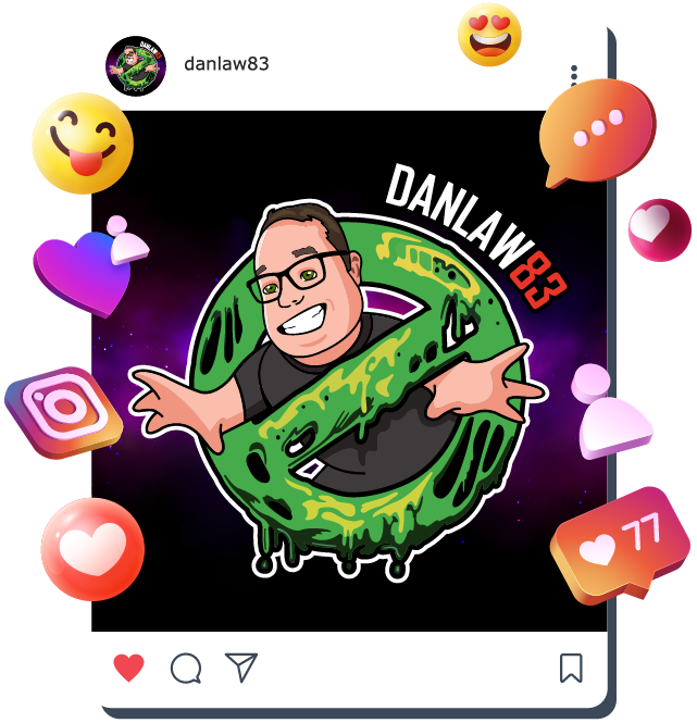 socials avatar stamp mockup