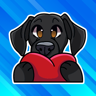 black dog avatar